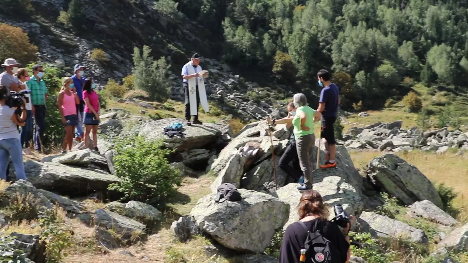 La tradicional benedicció del bestiar a Ordino.