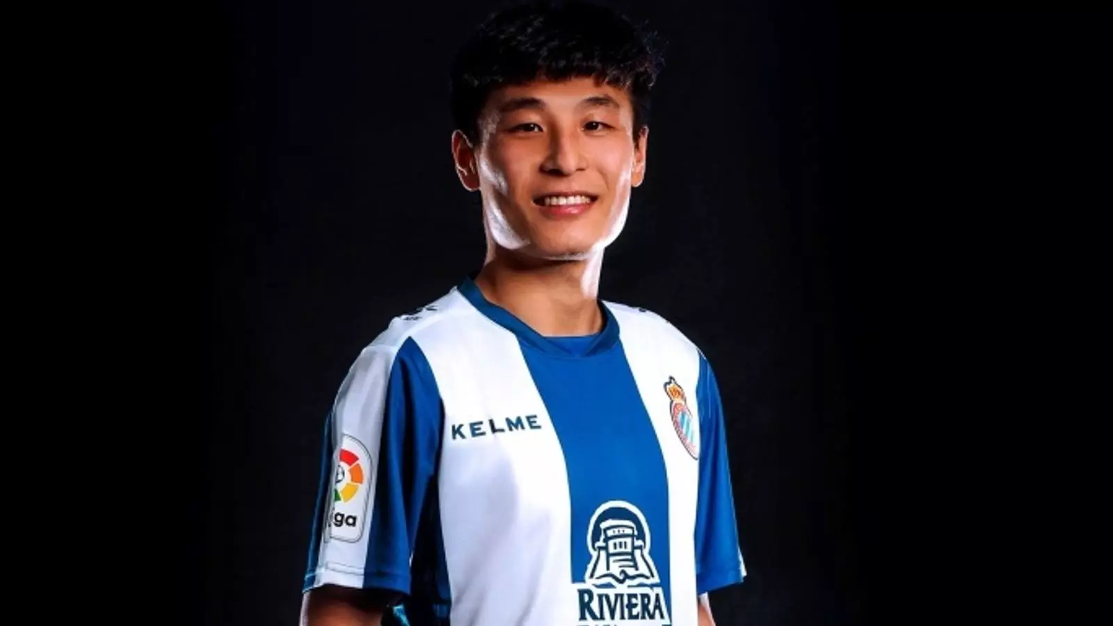 Wu Lei, amb la samarreta de l'Espanyol