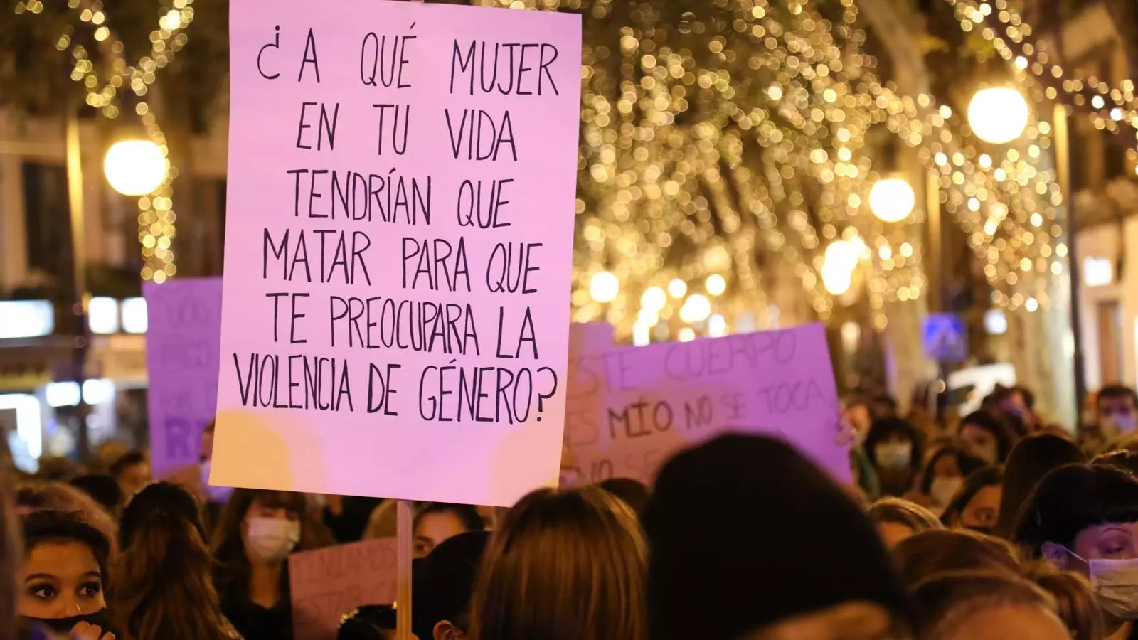 La manifestació del 25-N a Palma.