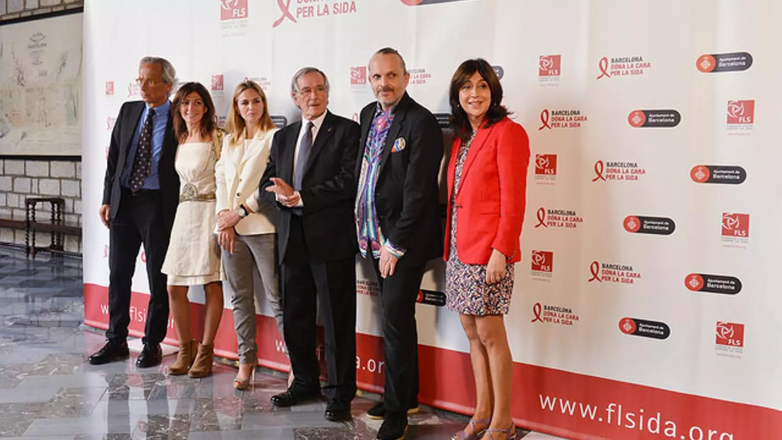 La presentació de la campanya 'Barcelona dóna la cara per la Sida'