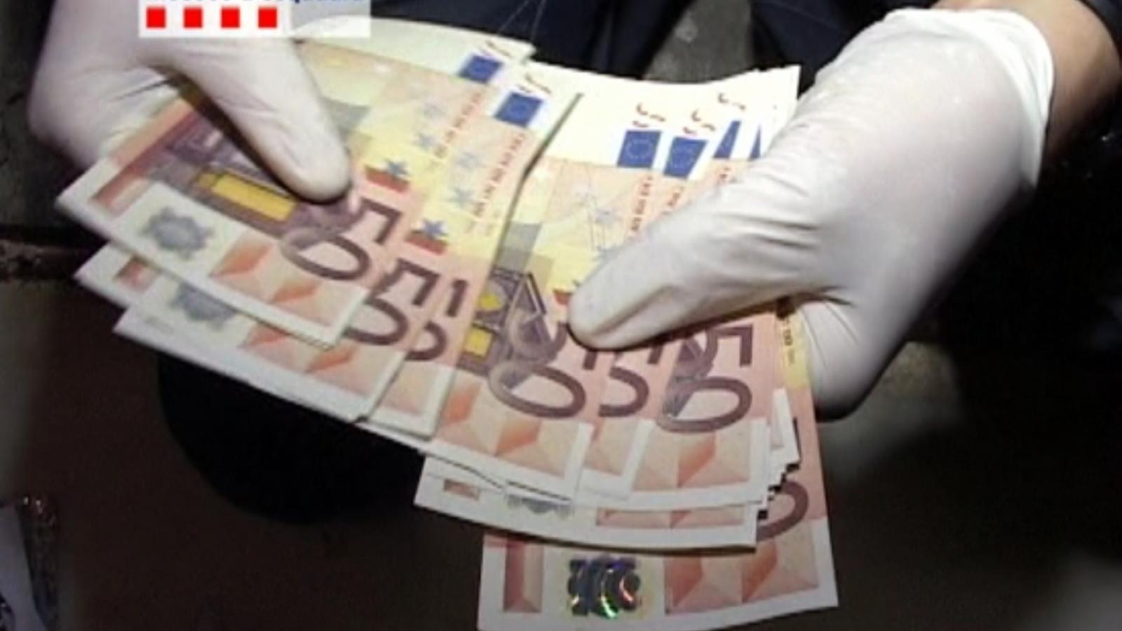 Els Mossos han desarticulat una presumpta organització criminal d'origen armeni acusada de falsificar euros / ACN