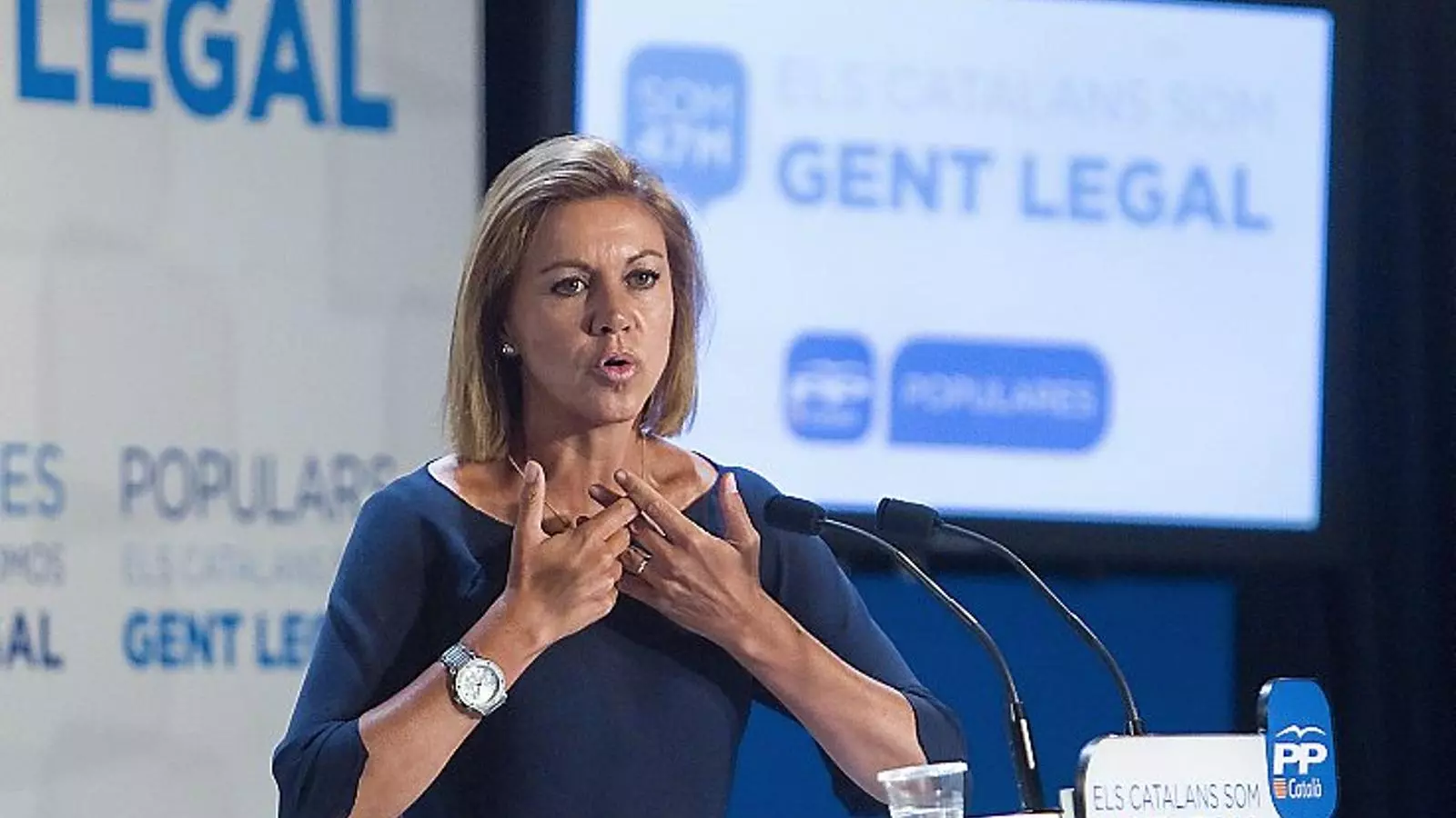 DESEMBARCAMENT PREDIADA Cospedal va llançar un obús polític quan falta menys d’una setmana per a la Diada.