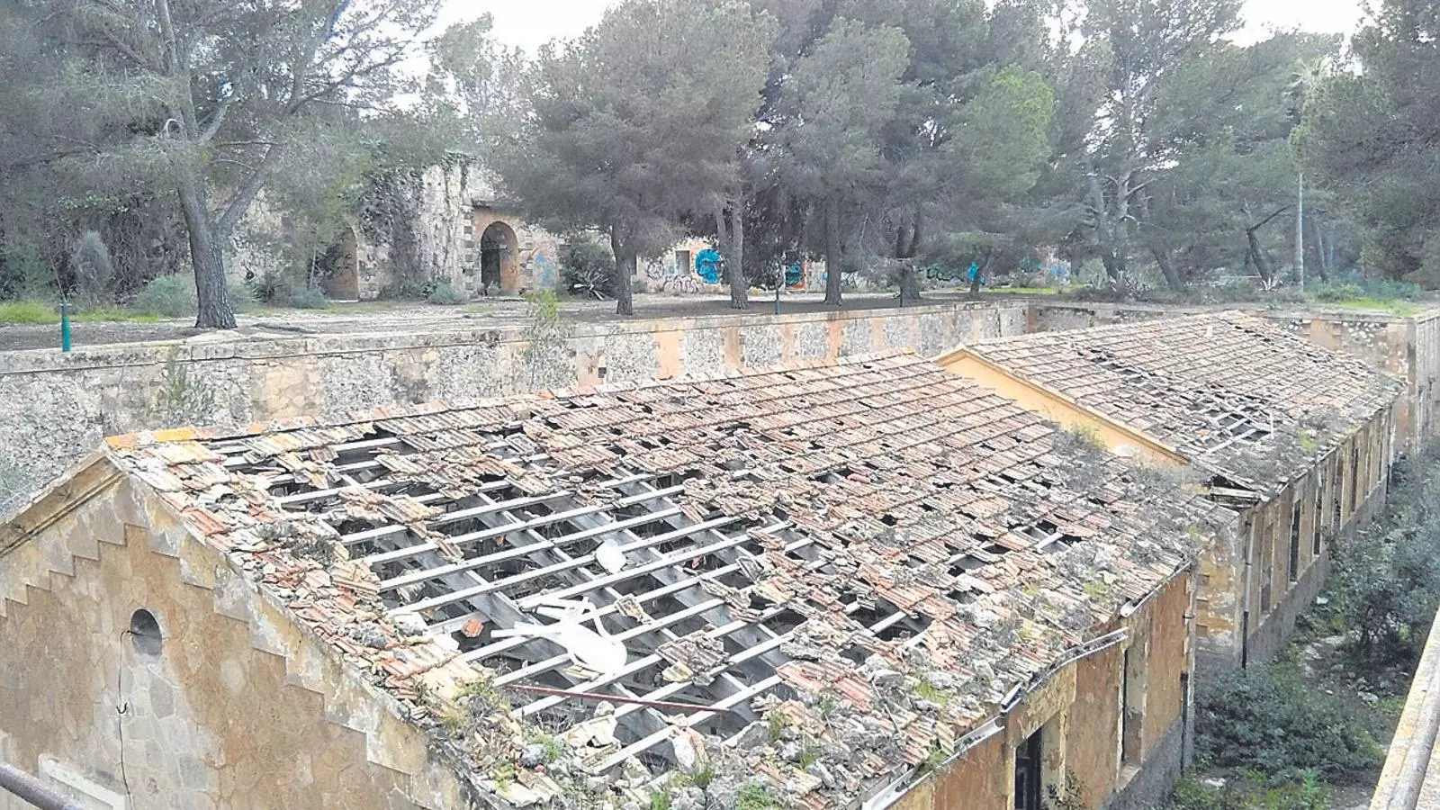 Fortí d’Illetes en l’actualitat, on molts soldats foren empresonats i afusellats.