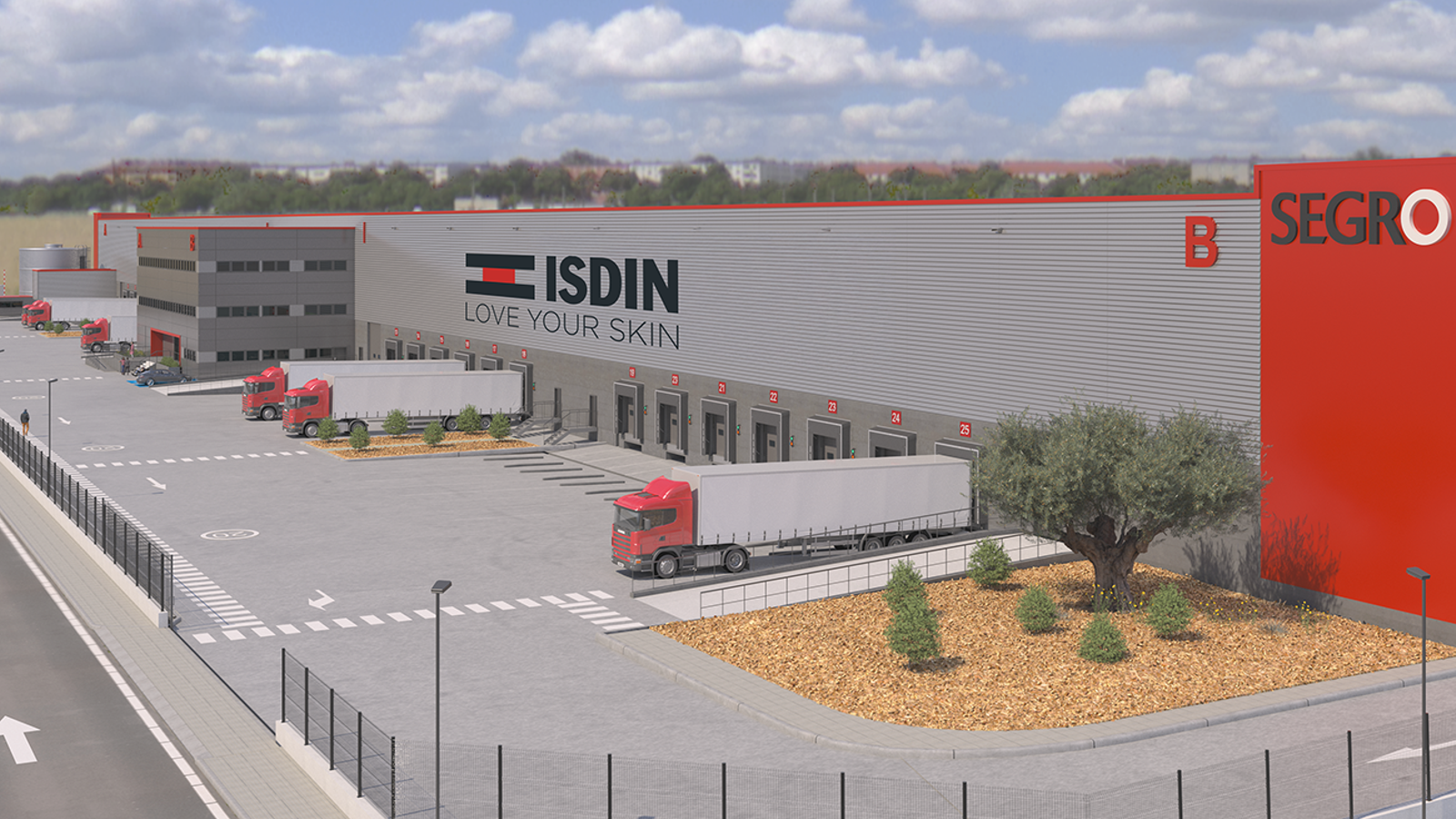 Recreation of the future Isdin plant in Martorelles.