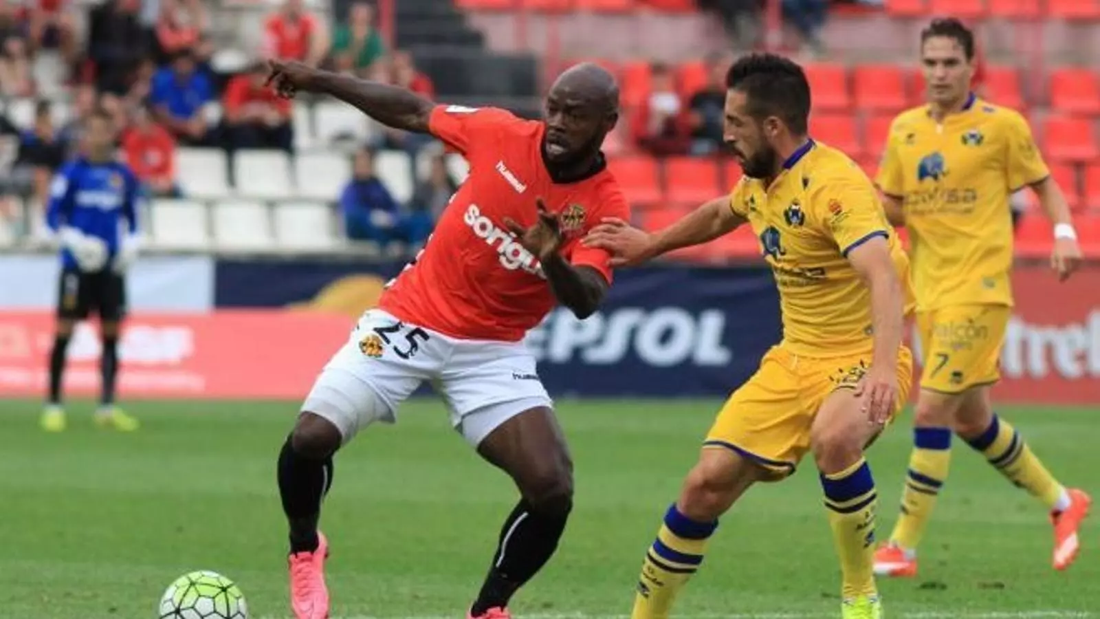 Emana, en acció en el Nàstic-Alcorcón / LALIGA