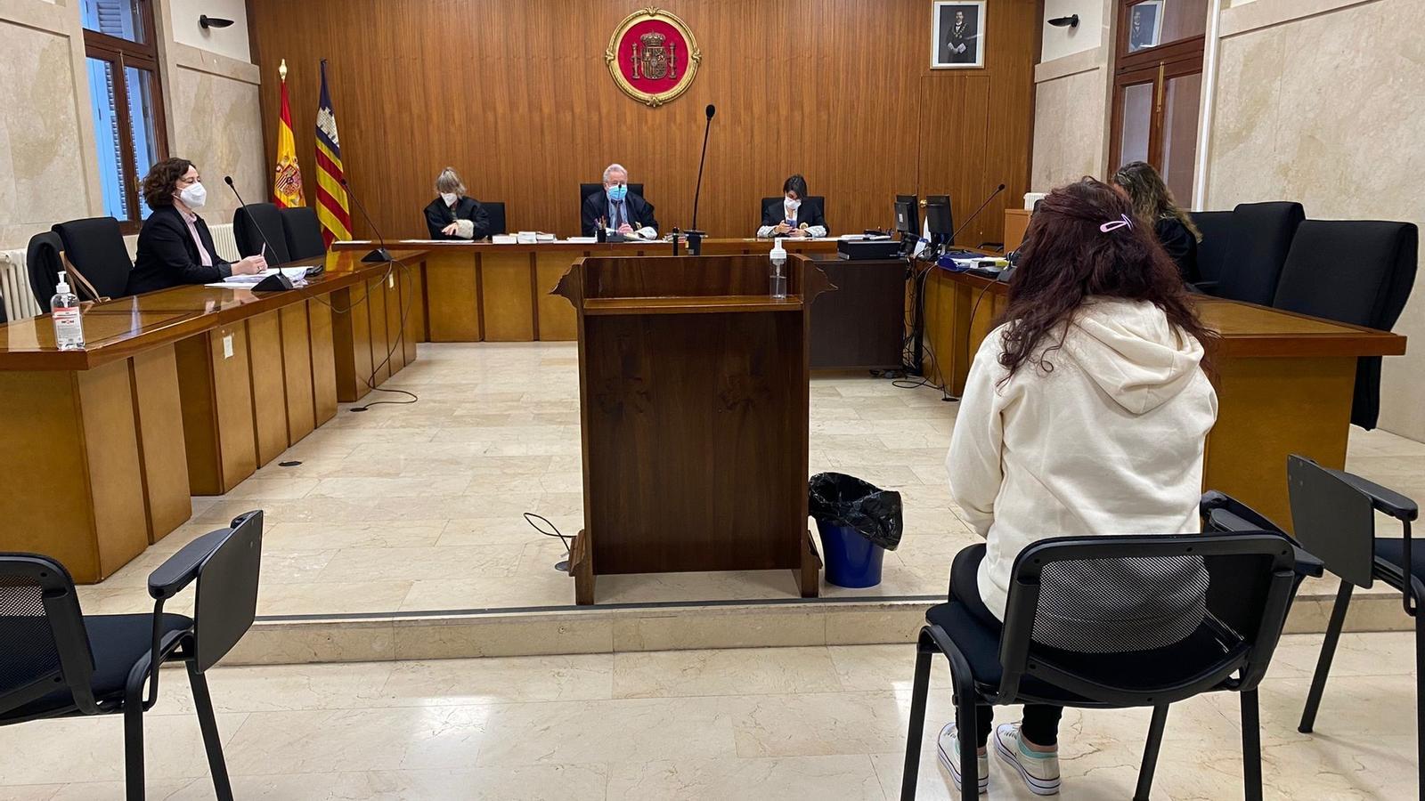La víctima a l'Audiència de Palma aquest matí.