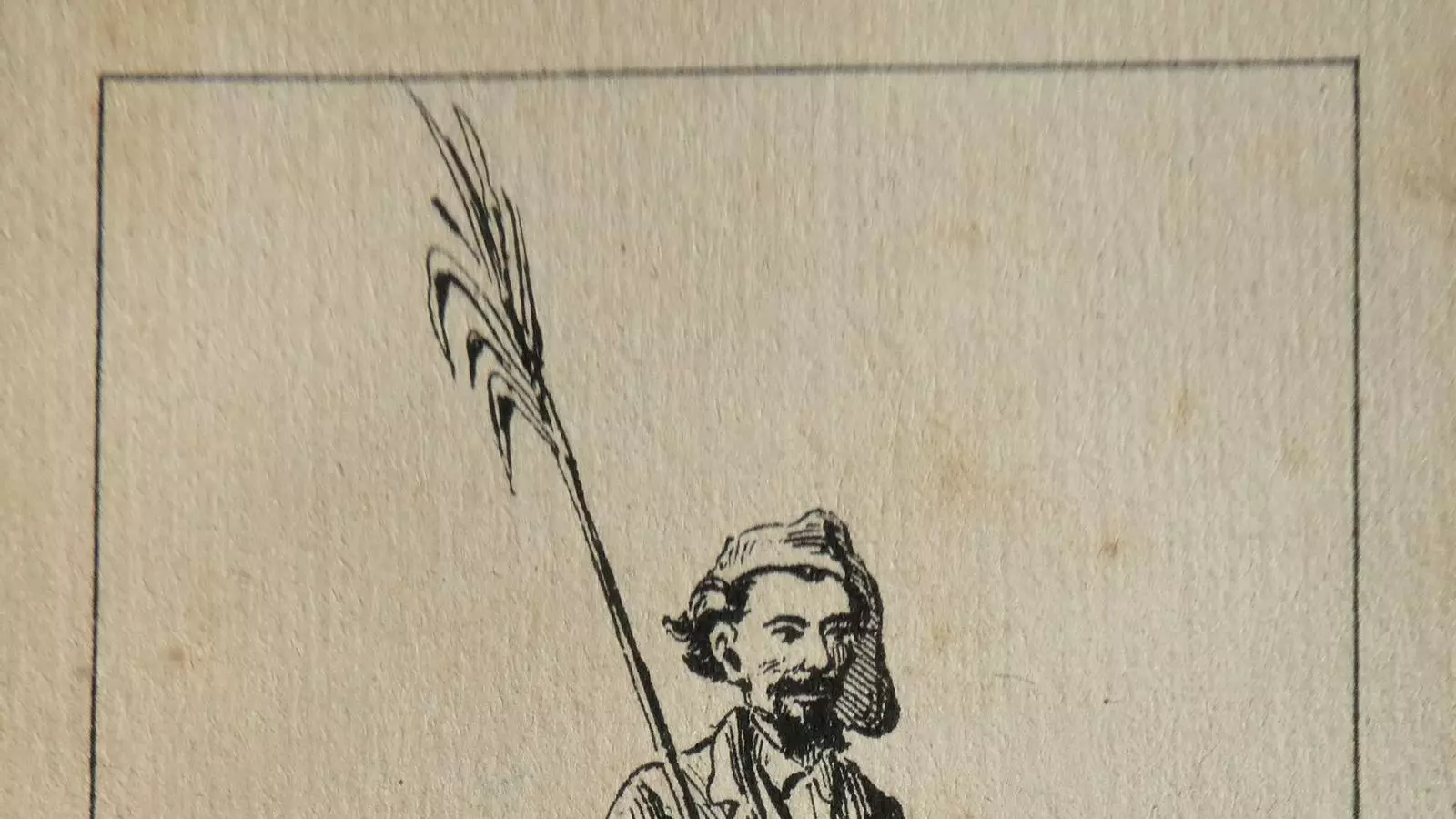Caricatura de Sunyer sobre la seva participació en l'aixecament de 1869.