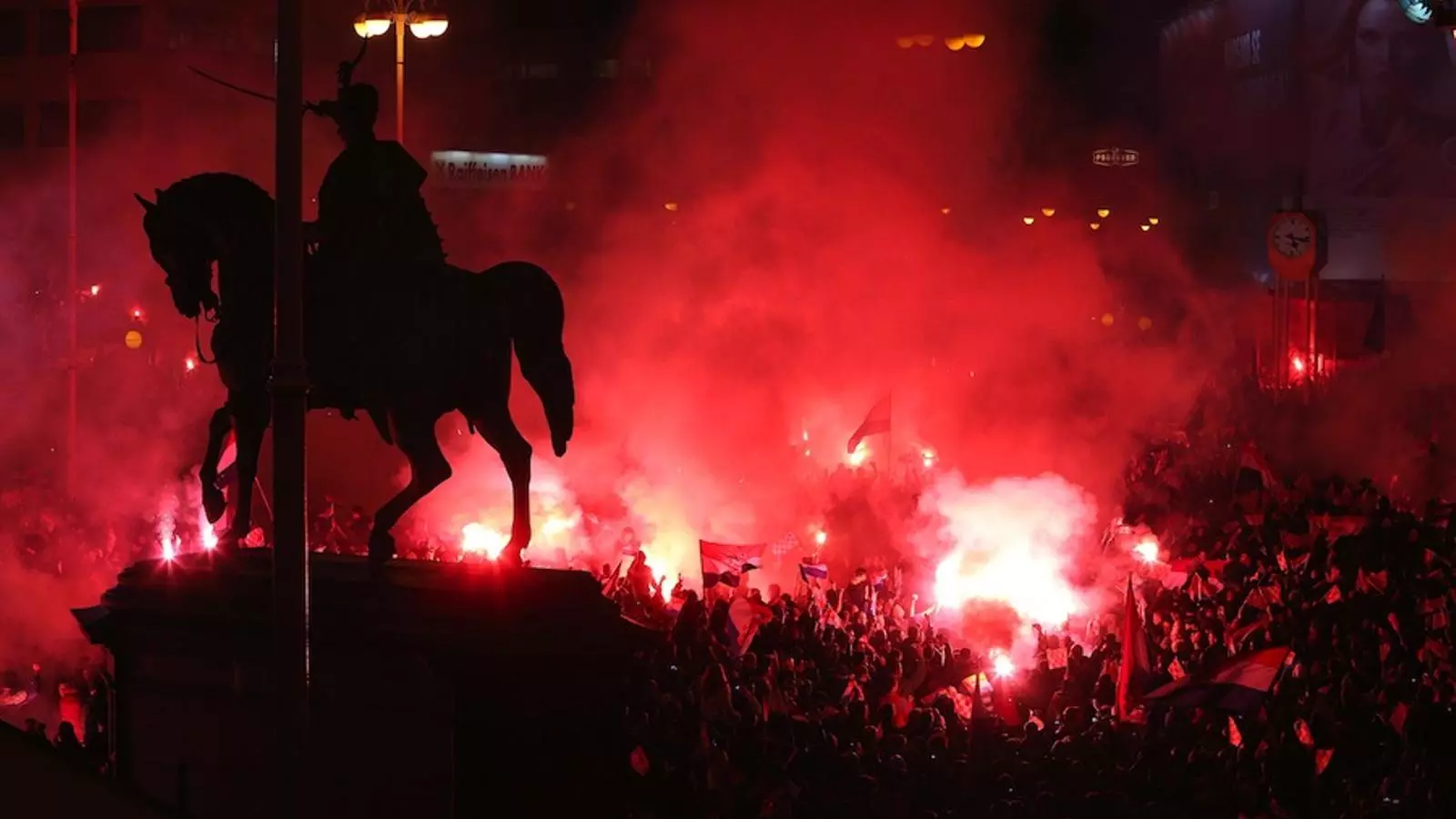Rebuda als generals al centre de Zagreb / PIXSELL / AFP