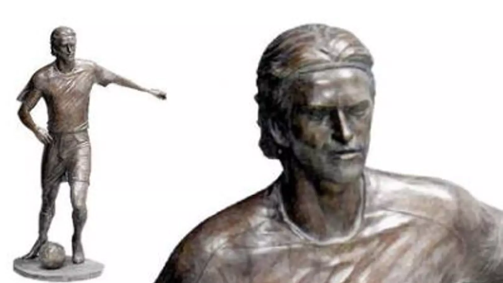 L'estàtua a Dani Jarque de l'artista Marta Solsona.