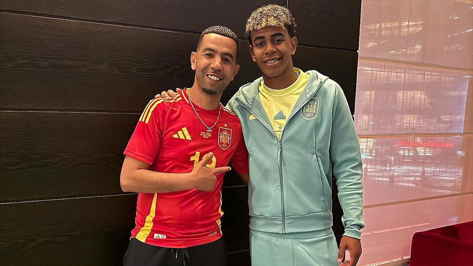 Lamine Yamal y su padre, Mounir Nasraoui.