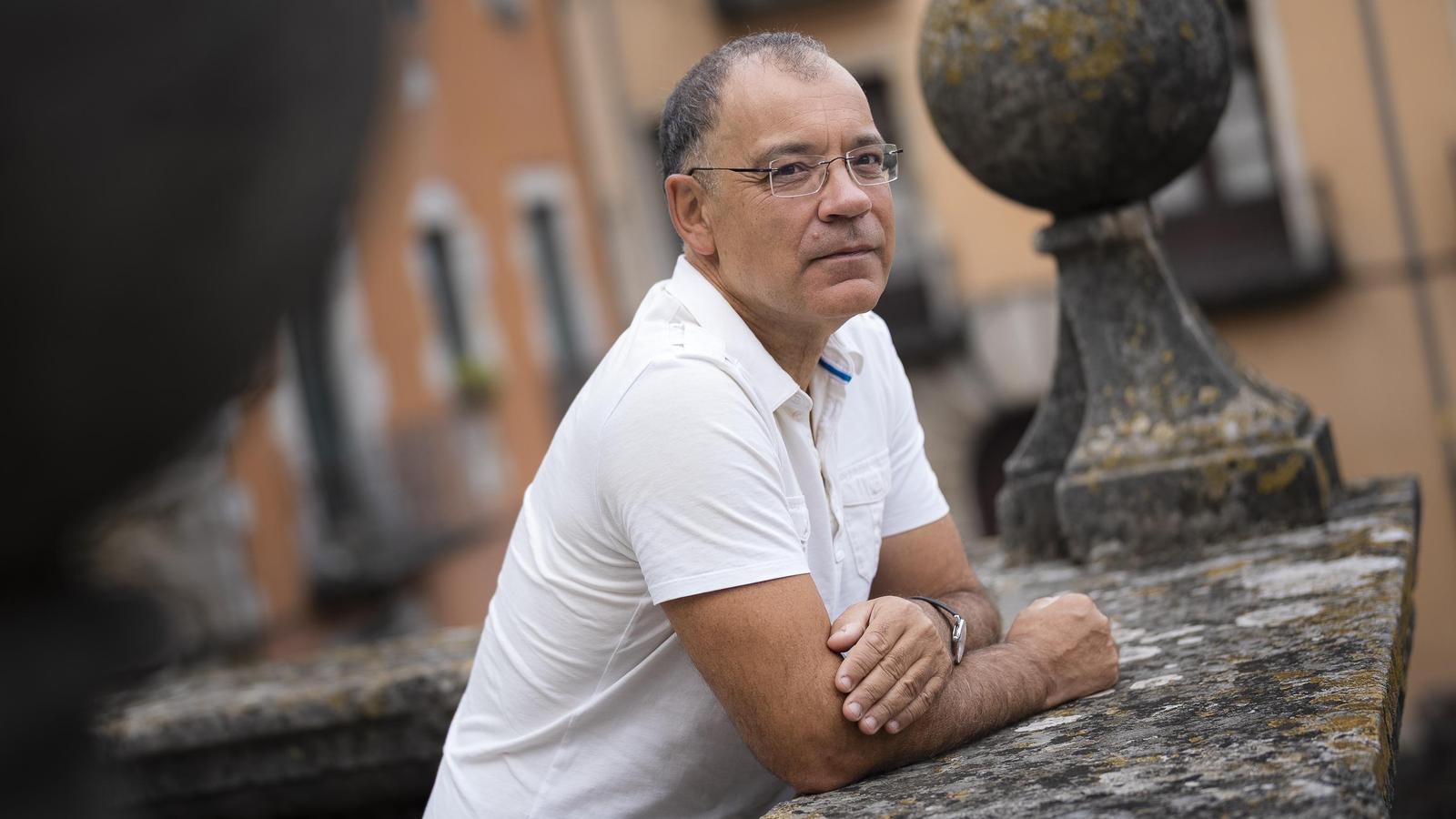 Writer Toni Sala photographed in Girona