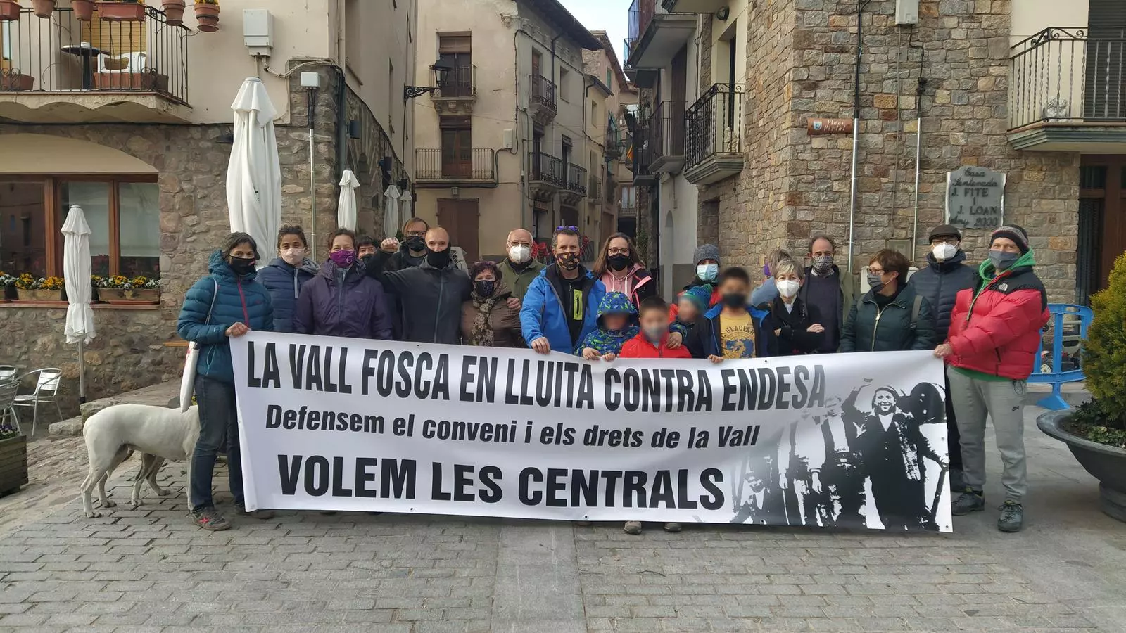 Concentració de suport a la Pobleta de Bellveí, aquest dimecres