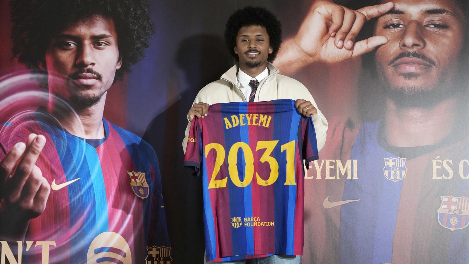 Karim Adeyemi during the presentation