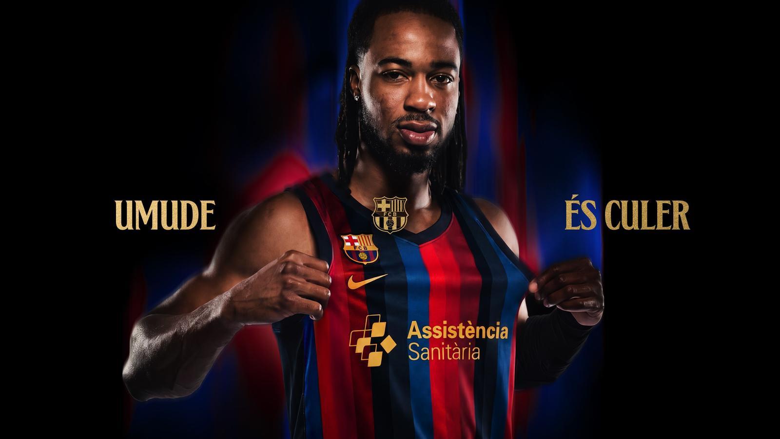 Stanley Umude, new player of Barça basketball