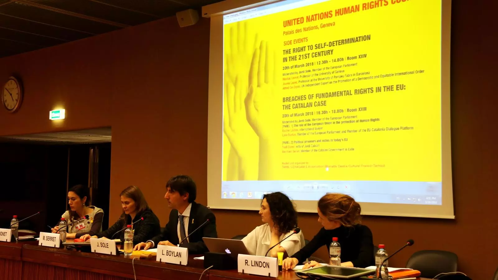 El testimoni de Txell Bonet que denuncia la situació dels presos polítics a la ONU