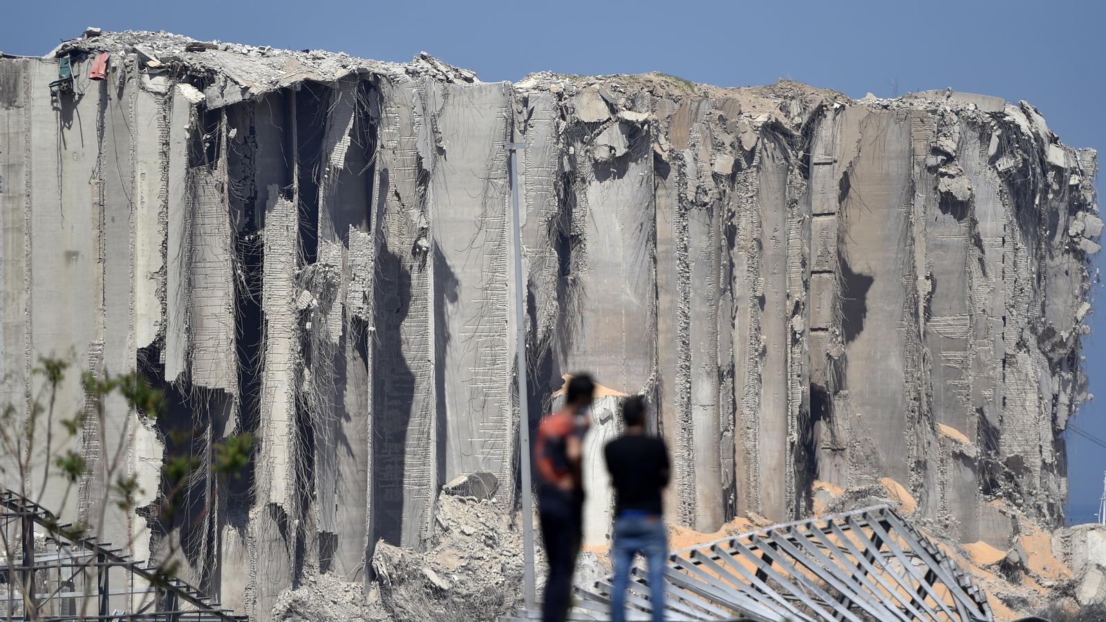 File image of the remains of the explosion.