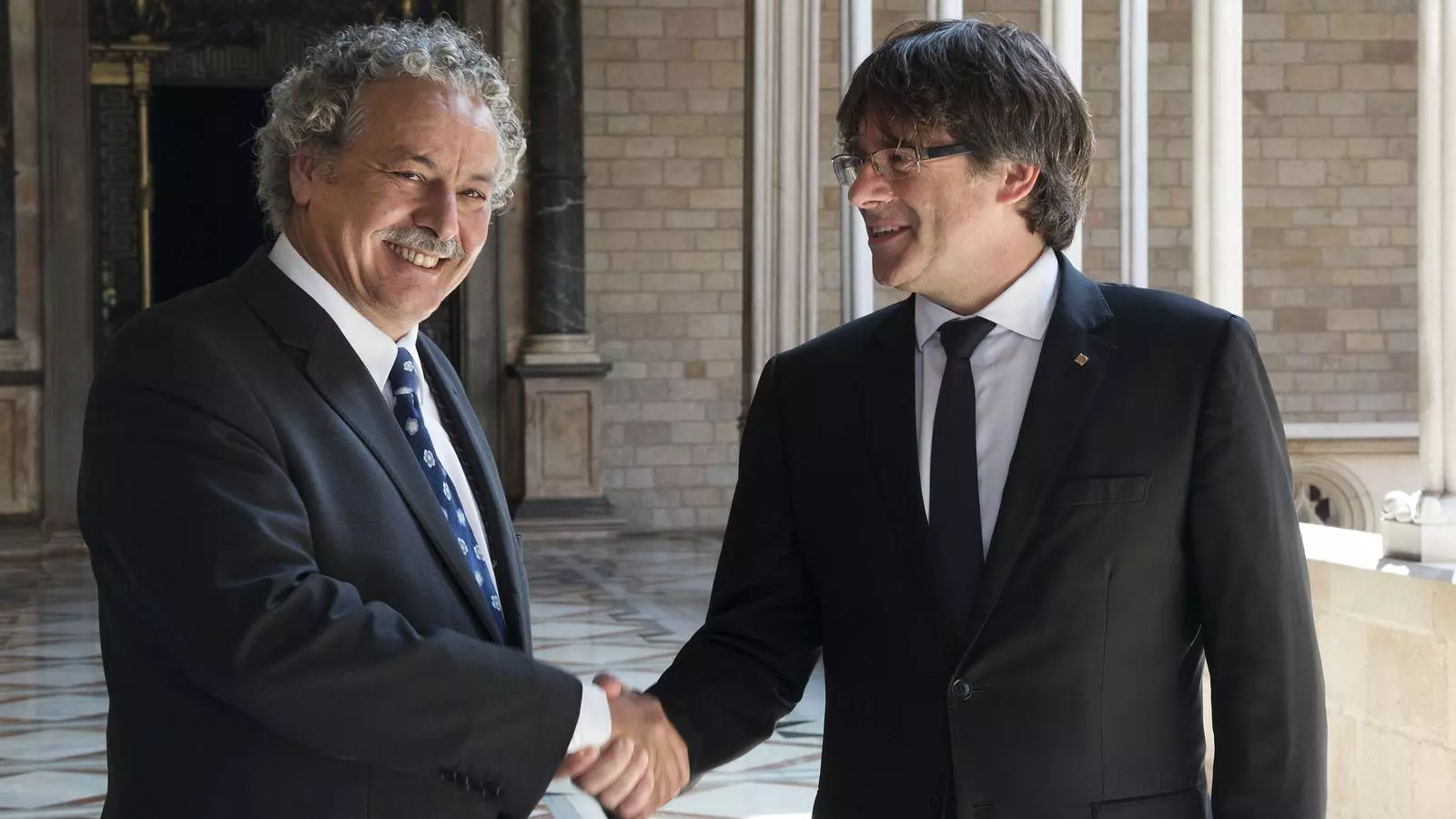 Ahmed Galai i Carles Puigdemont, a la Generalitat