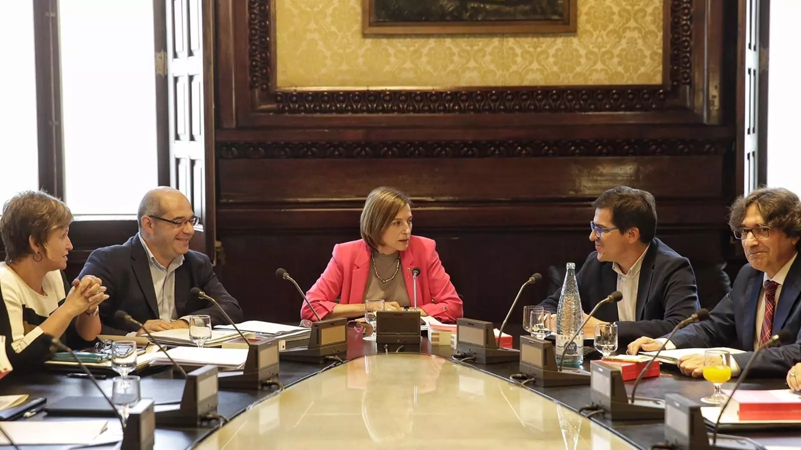 La Mesa del Parlament, reunida aquest dimecres