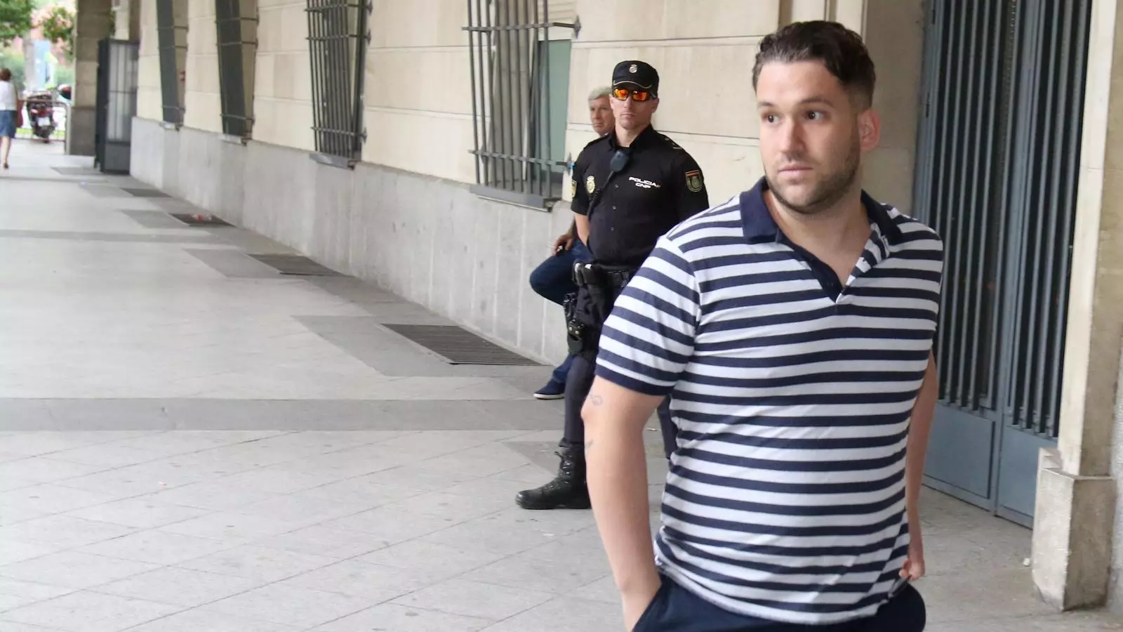 José Ángel Prenda, un dels cinc membres de La Manada condemnats a quinze anys de presó per violar en grup una jove madrilenya als Sanfermines del 2016, en una imatge d'arxiu.