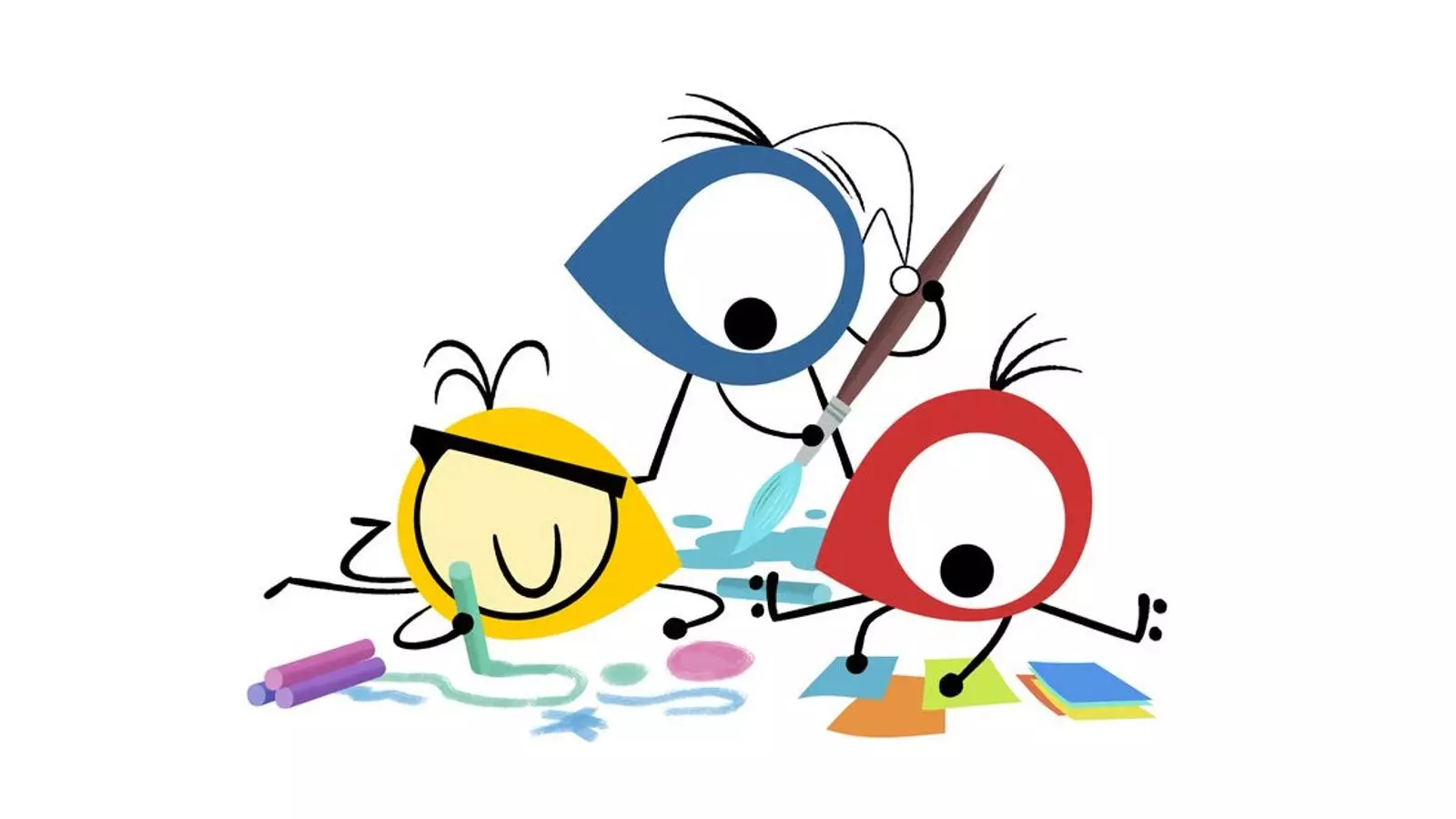 Els tres personatges protagonistes de la sèrie d'animació 'Mironins'.
