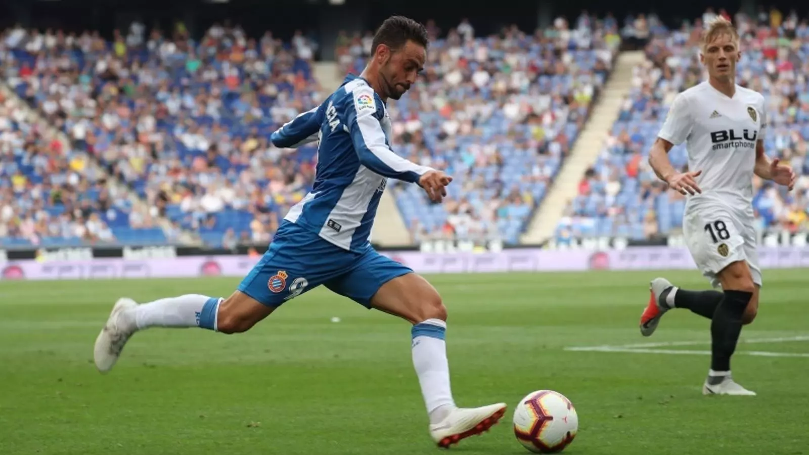 Sergio García disputant un partit contra el València aquesta temporada