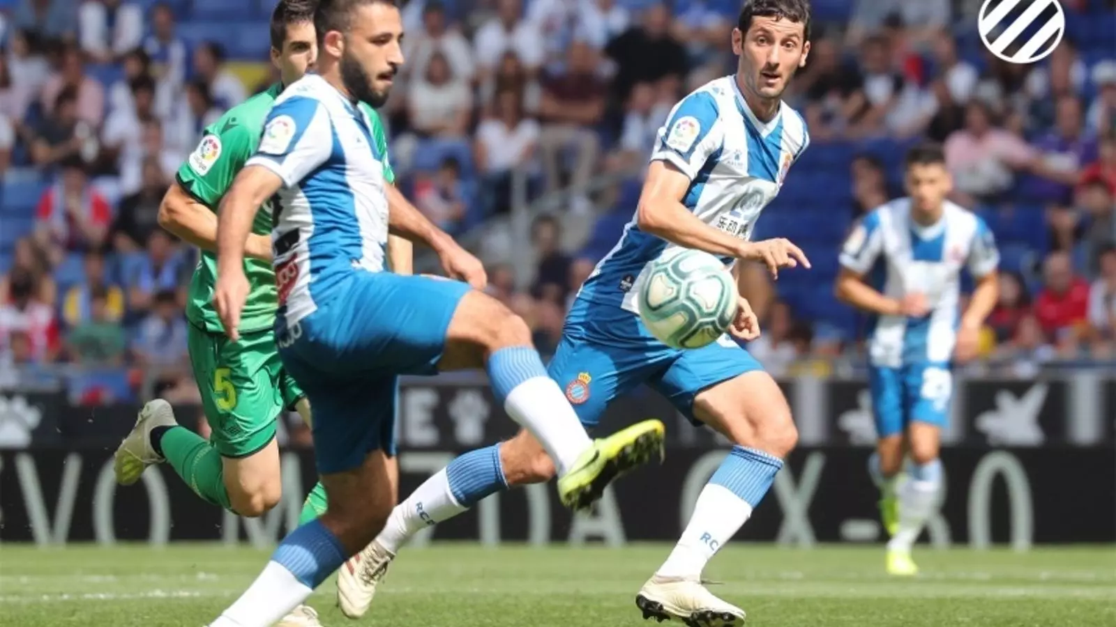 Vargas i Granero, durant un partit de l'Espanyol