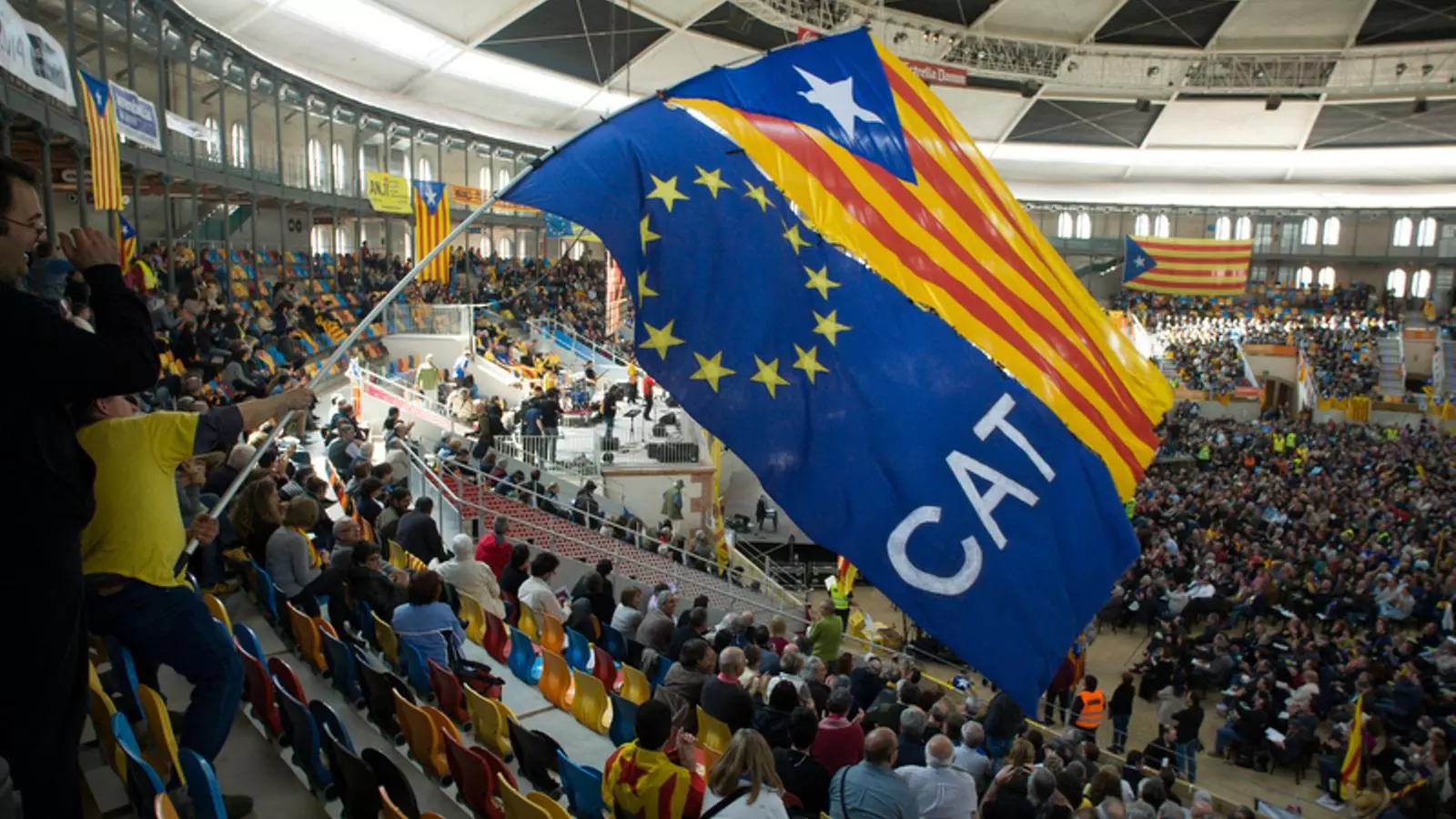 L'assemblea general de l'ANC, al Tarraco Arena, a Tarragona, aquest dissabte al matí / TJERK VAN DER MEULEN