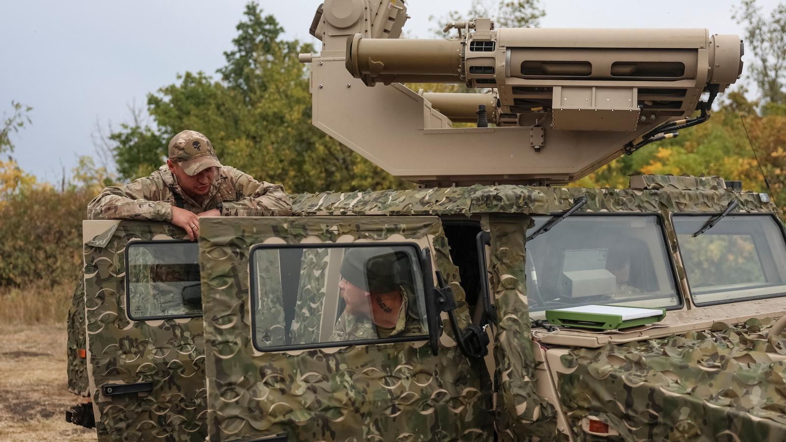 Ukrainian soldiers in the Kharkiv region, this past September.