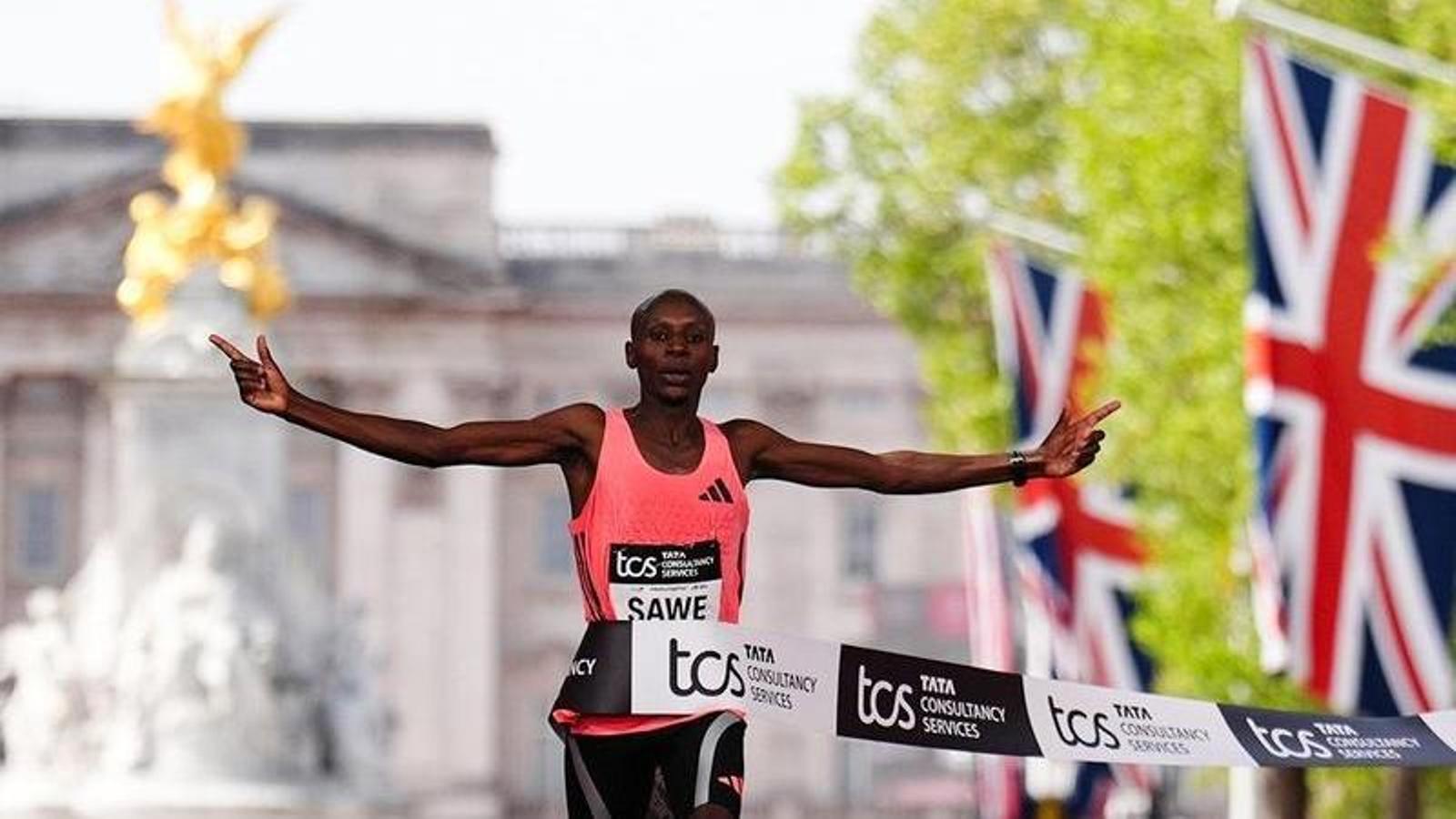 Sawe becomes the first man to go under two hours in a historic London Marathon