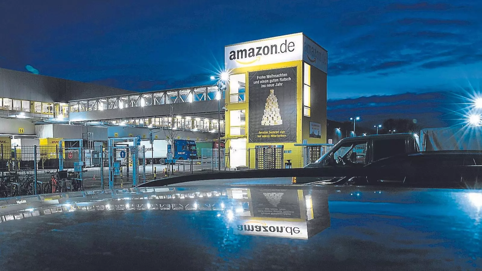 Un magatzem d'Amazon, una de les empreses que en sortiran encara més enfortides