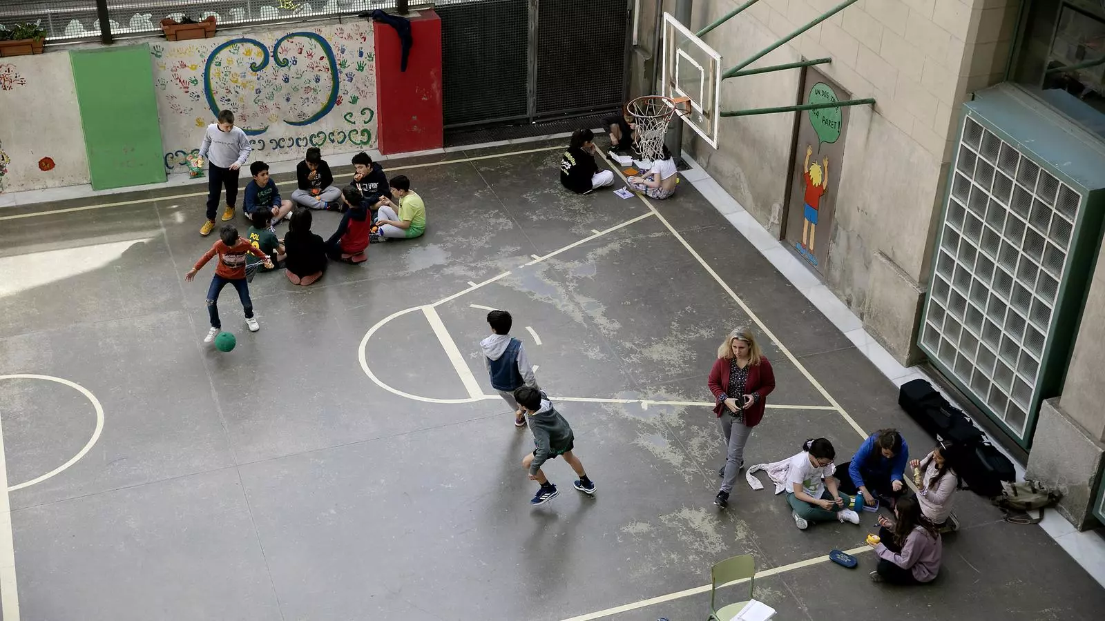 El pati de l'escola Concepció de l'eixample