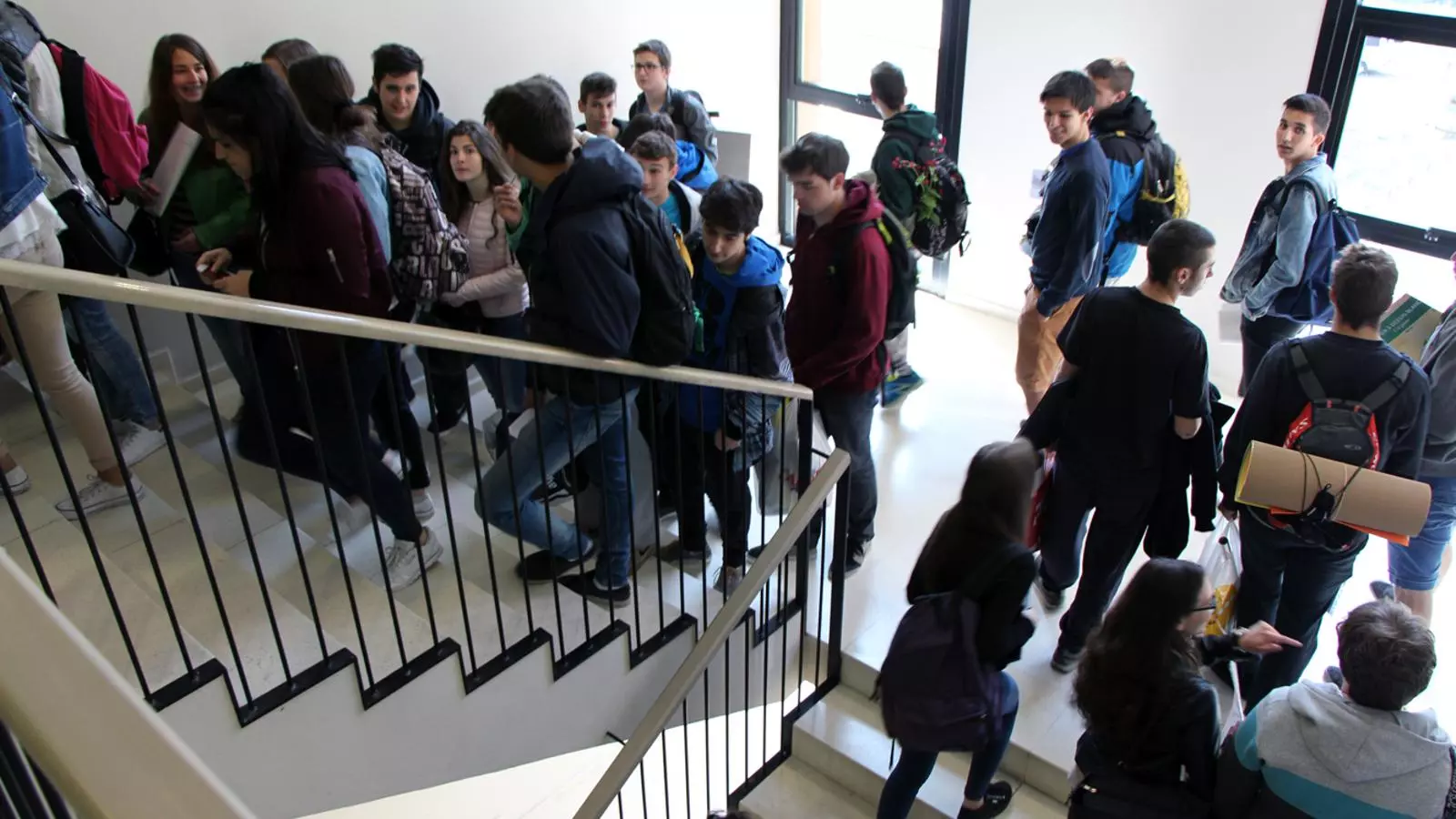 Alumnes de batxillerat que es van avaluar fa uns dies a Aixovall