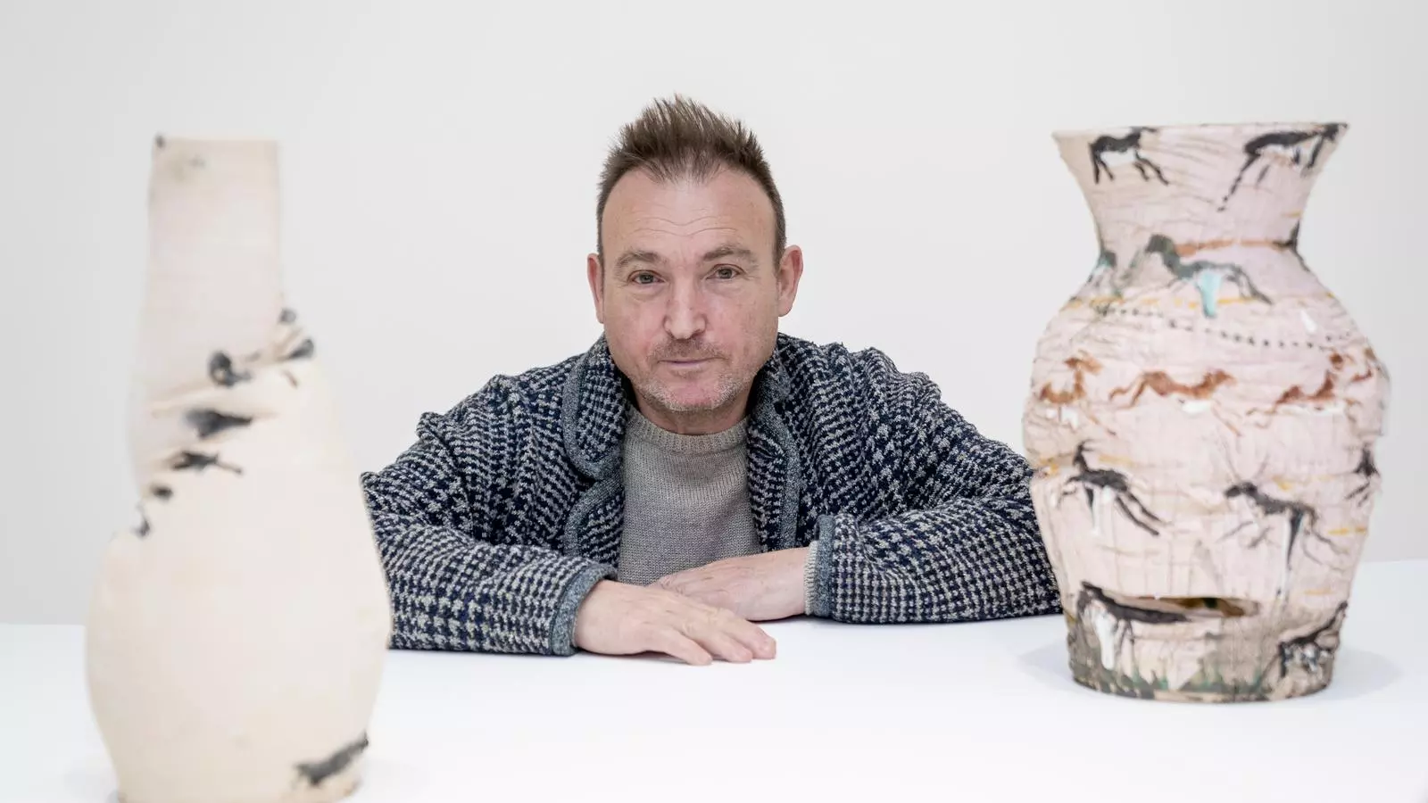 L'artista Miquel Barceló durant l'entrevista amb Europa Press.