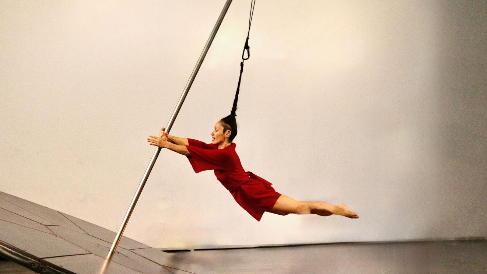 A circus artist who participates in the project