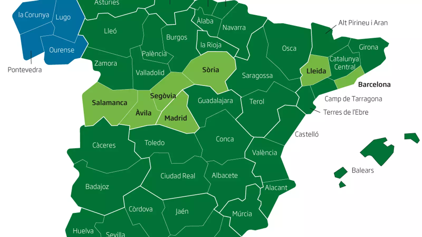 Girona i la Catalunya Central passaran dilluns a la fase 3