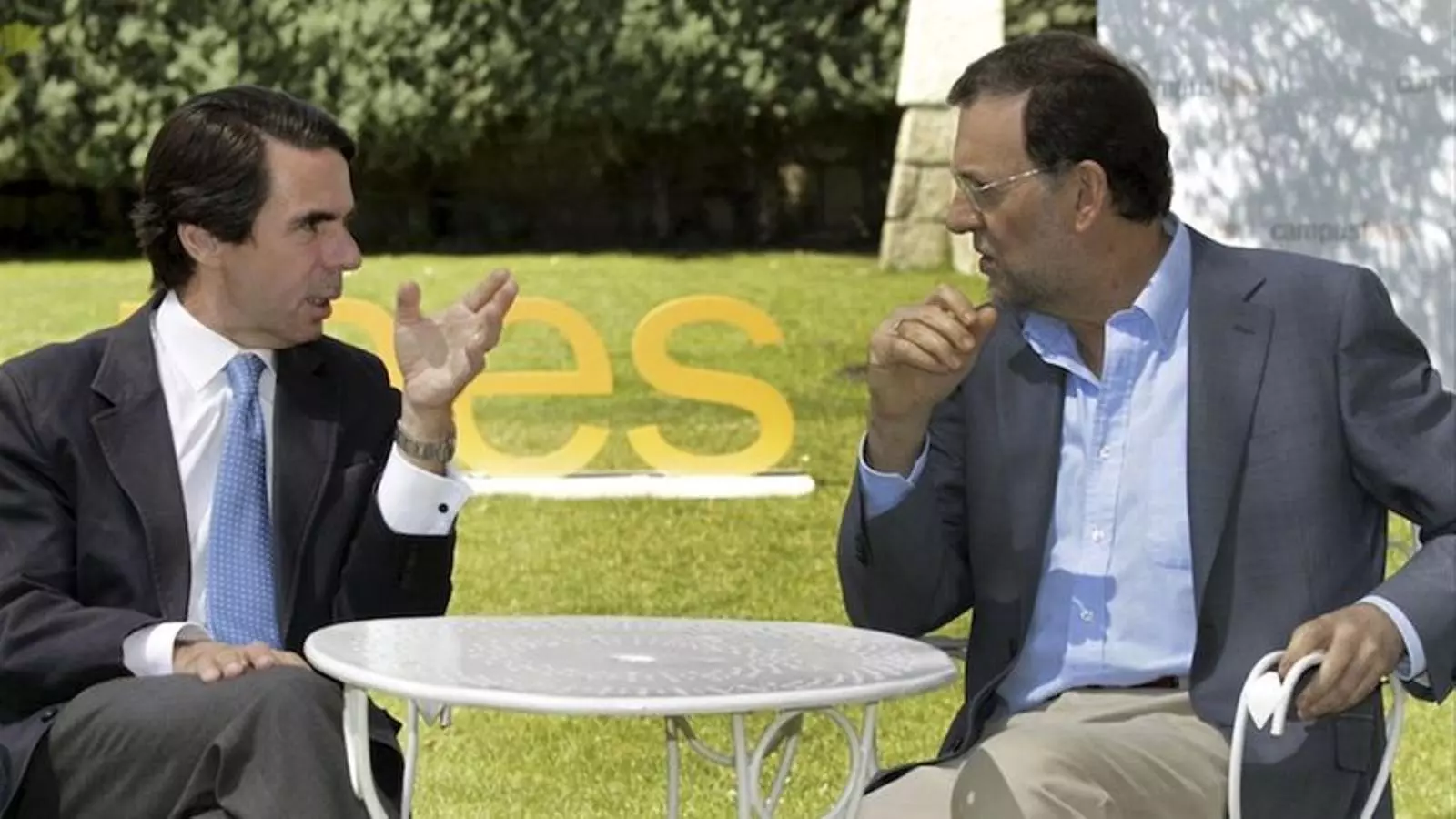 Aznar y Rajoy en un imagen de archivo.