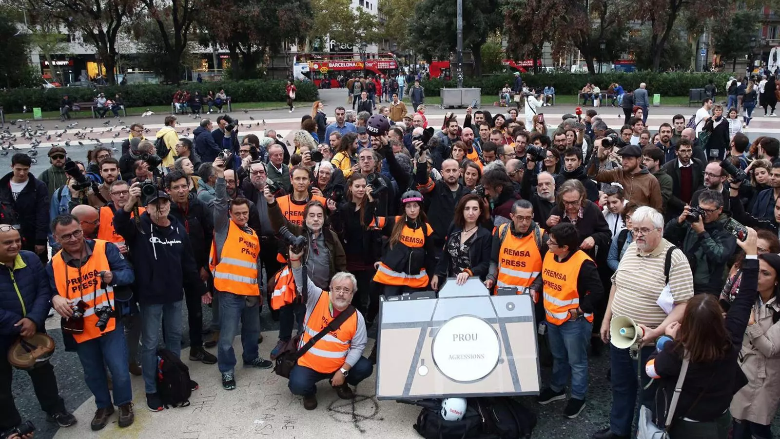 Els periodistes es planten contra les agressions