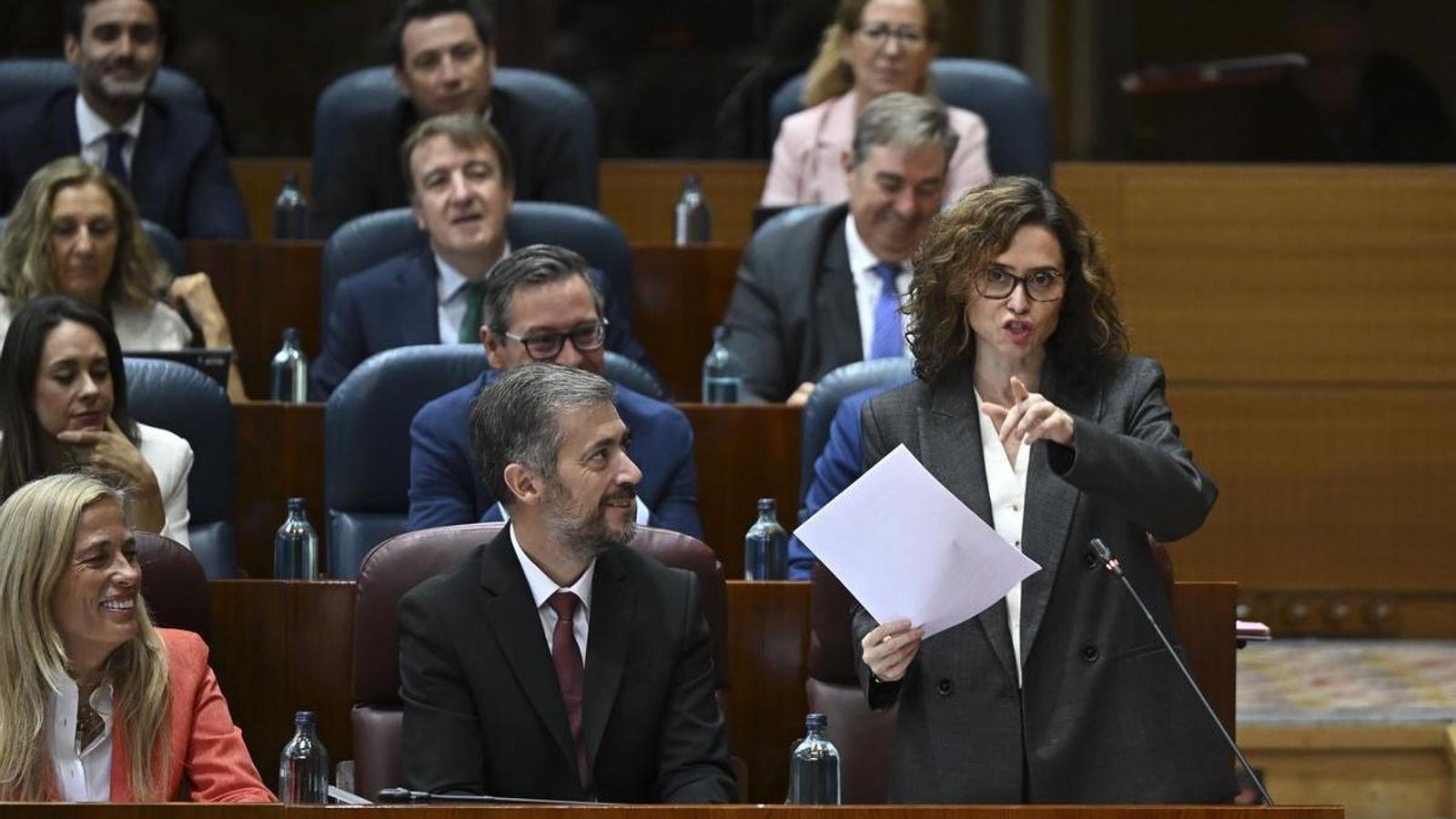 Ayuso at the assembly