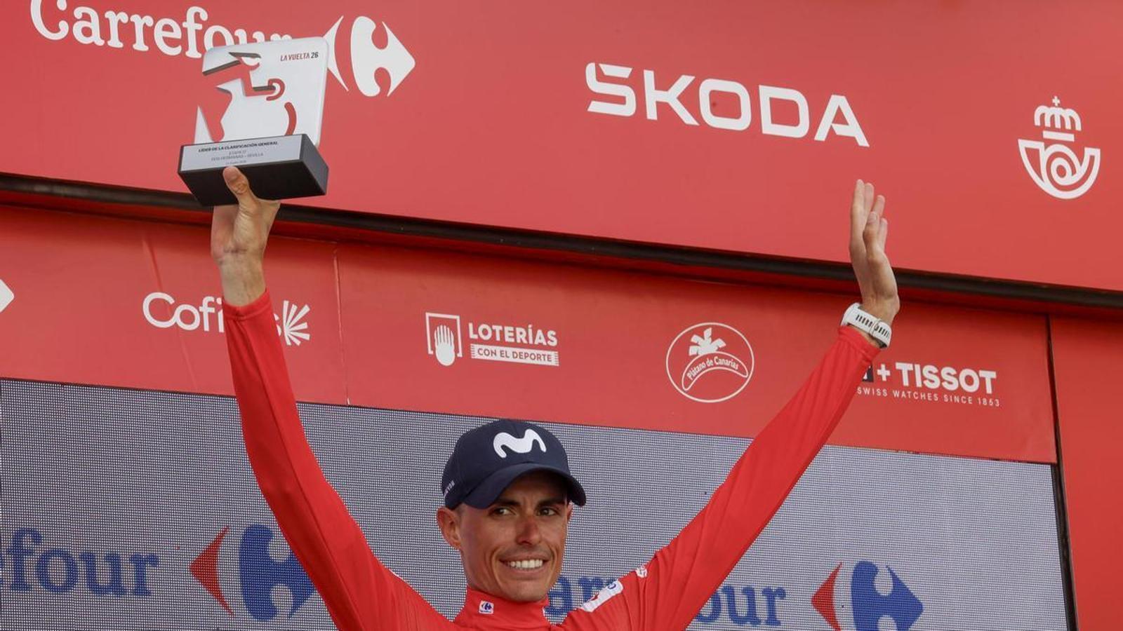 Enric Mas, leader of the Vuelta a España