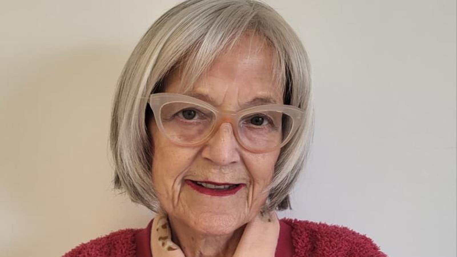 The artist Teresa Vall Palou in an archive image