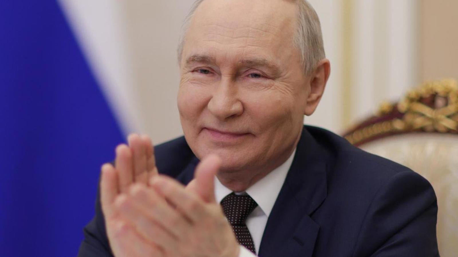 Vladímir Putin, al Kremlin, el divendres 27 de març.