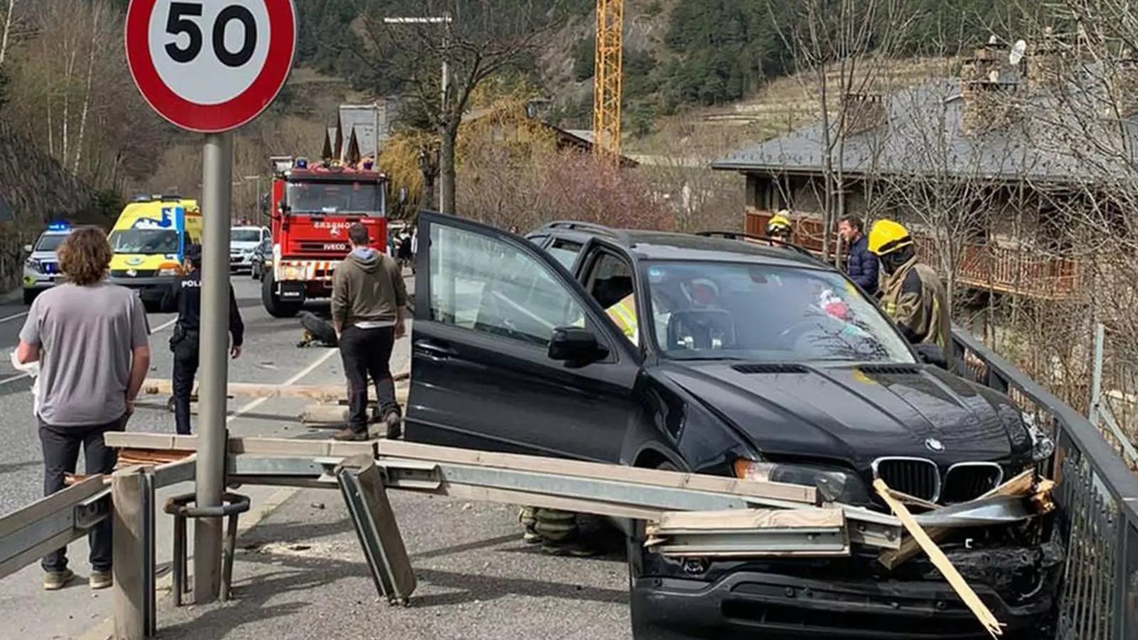 Un accident a Ordino.