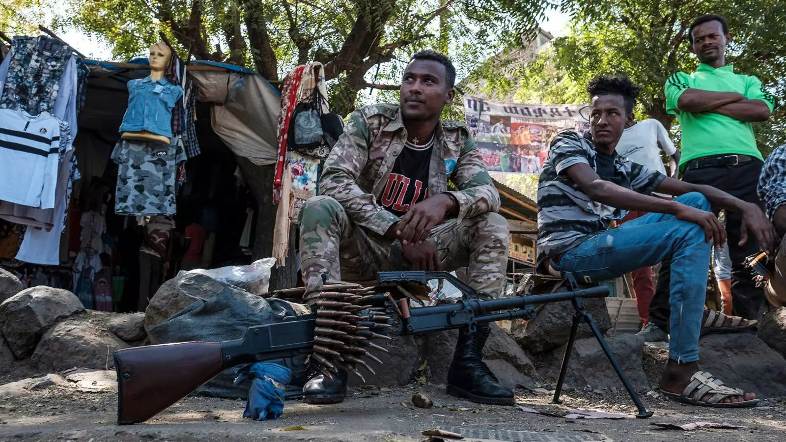 Un membre de les milícies Amhara, que donen suport a l’exèrcit etíop.