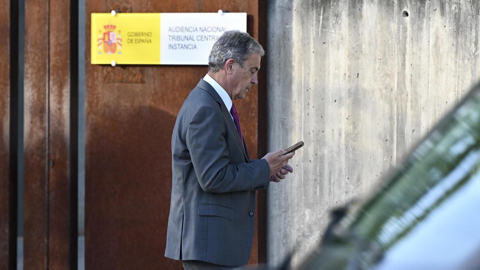 Jordi Pujol Ferrusola en la puerta de la Audiencia Nacional este lunes