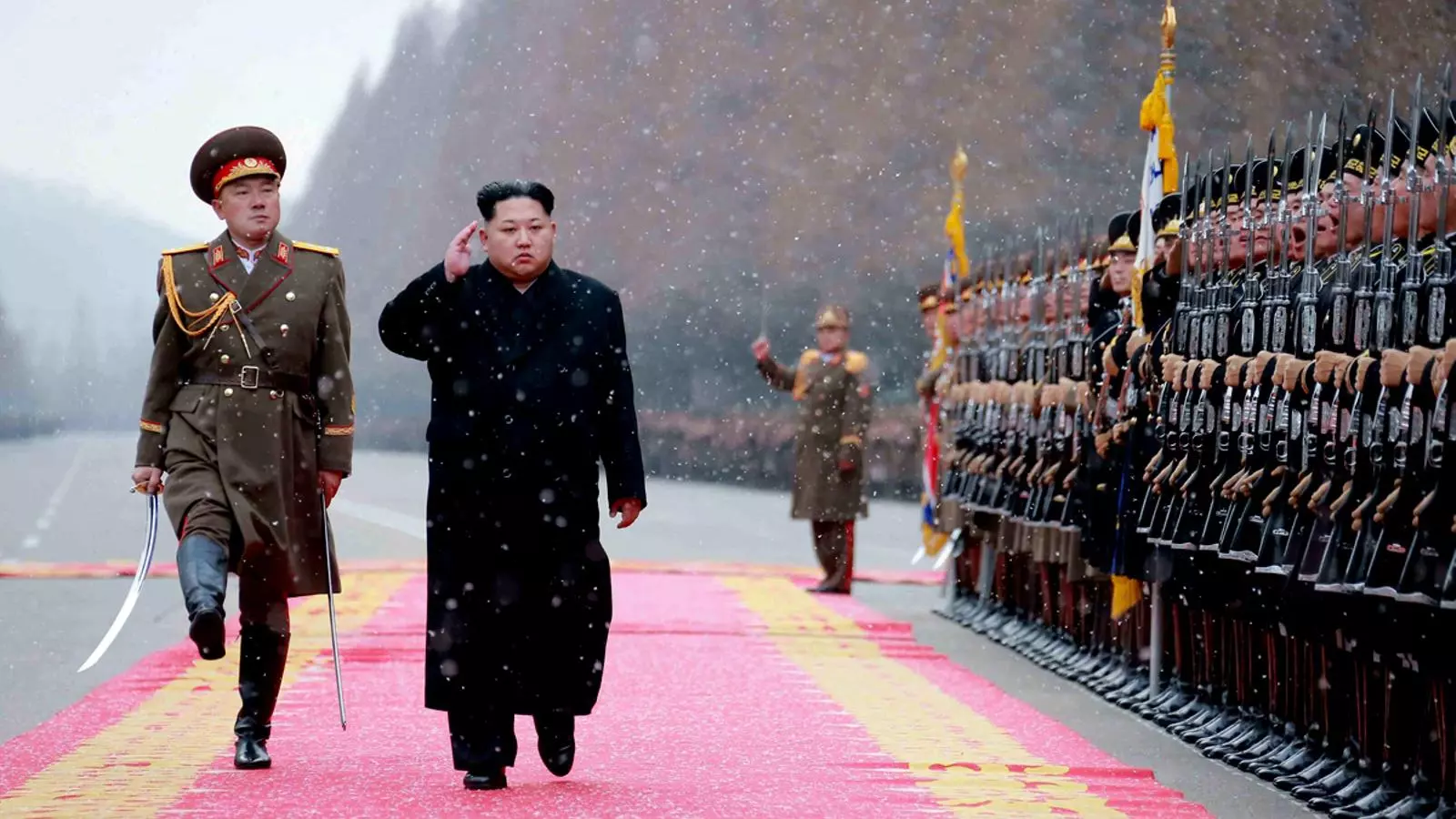 Salutacions del líder nord-coreà Kim Jong en motiu del nou any. KCNA KCNA/REUTERS