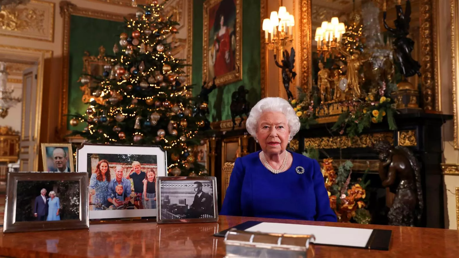 La Reina Elisabet II en el seu missatge de Nadal del 2019.