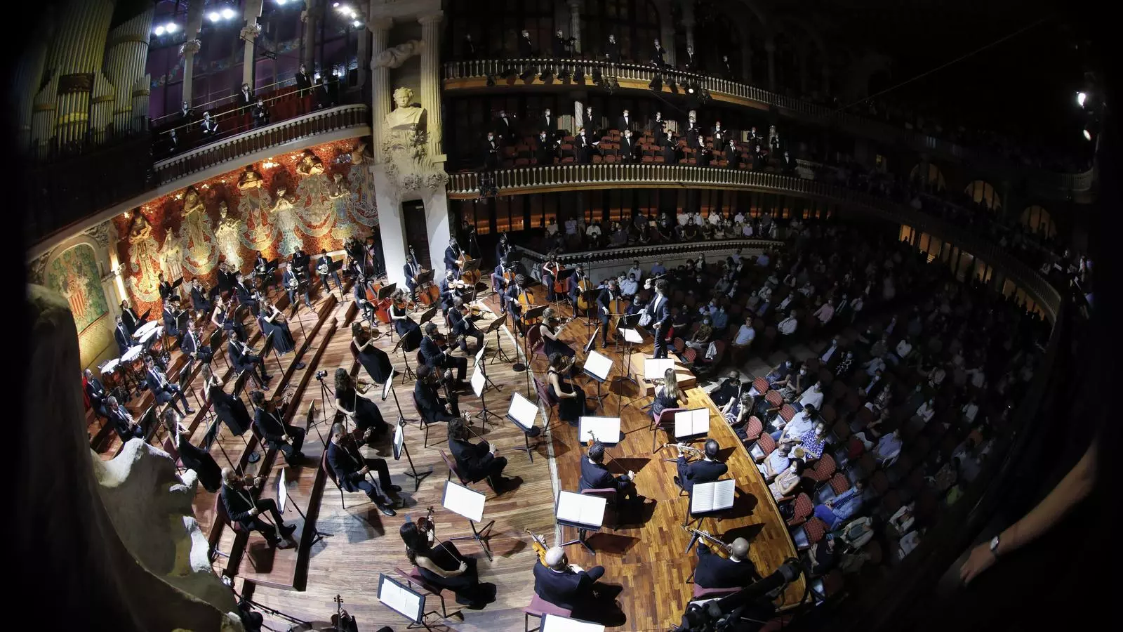 Tomàs Grau, l'Orquestra Simfònica Camera Musicae i l'Orfeó Català al Palau de la Música