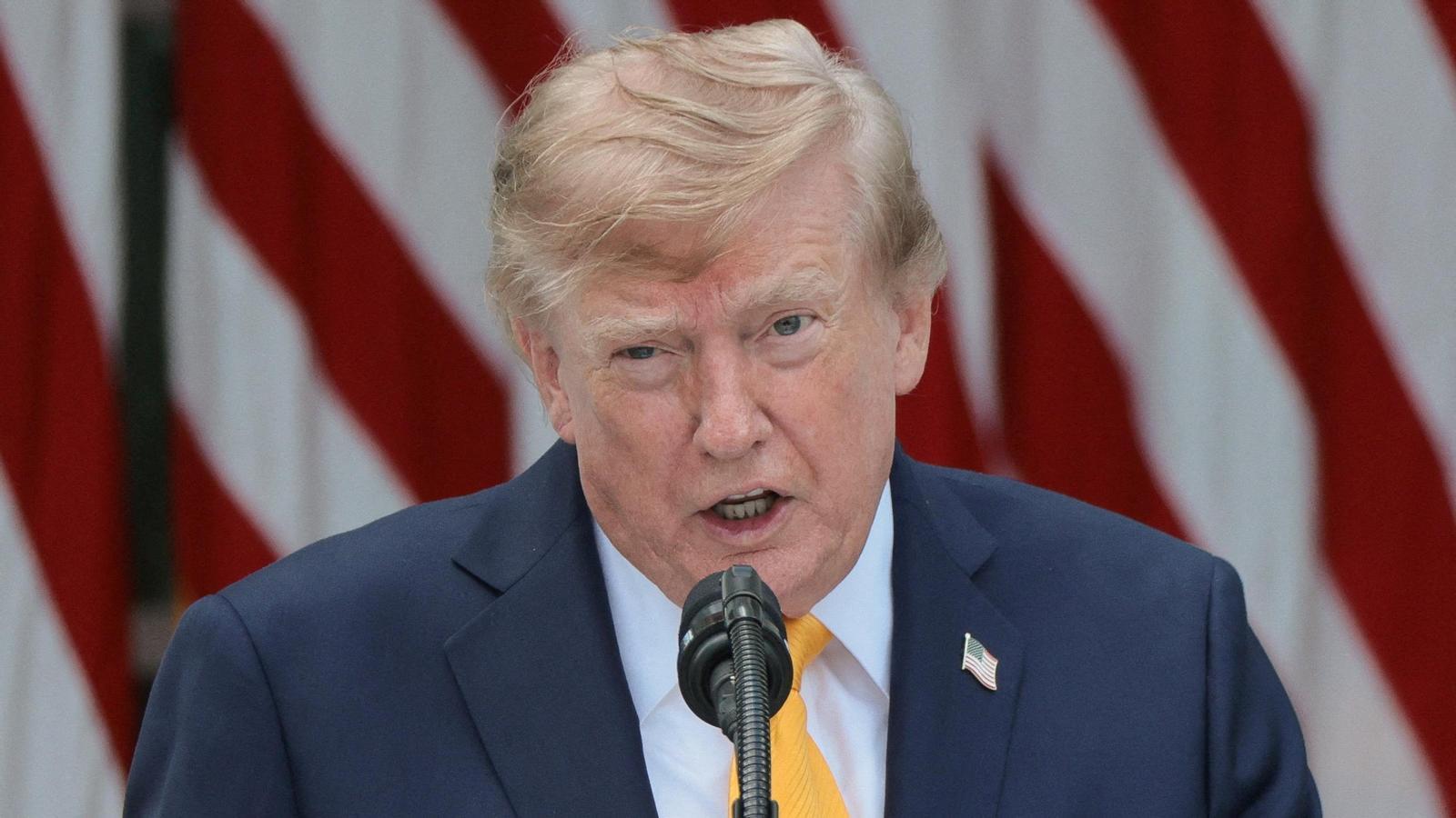 The president of the United States, Donald Trump, at the White House.