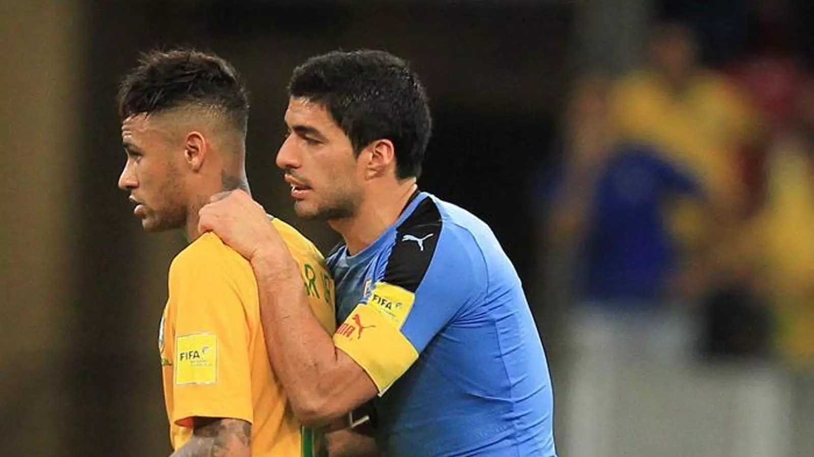 Neymar i Suárez, al final del Brasil-Uruguai