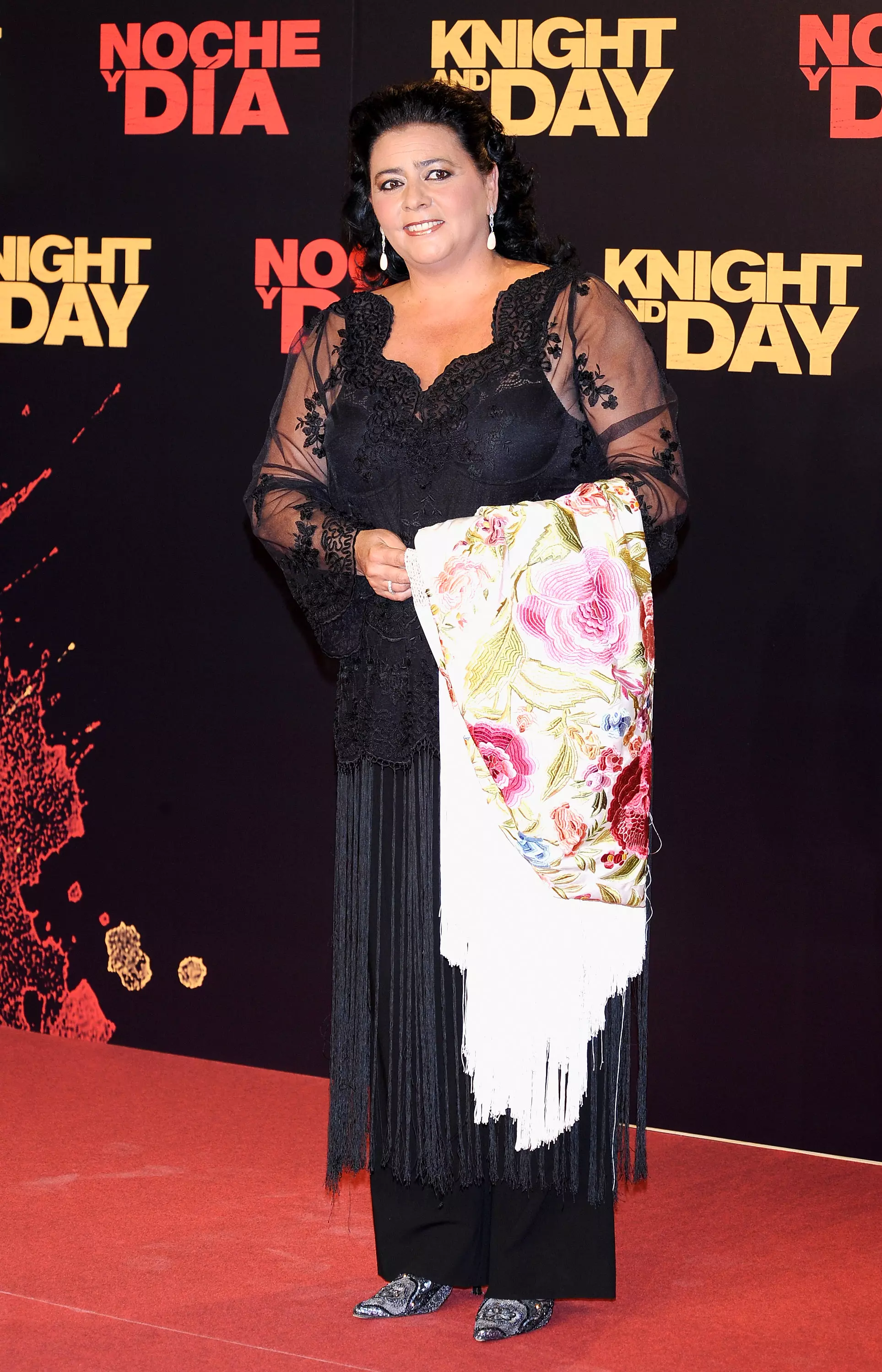 La cantant María del Monte a l'estrena de la pel·lícula 'Knight and day'